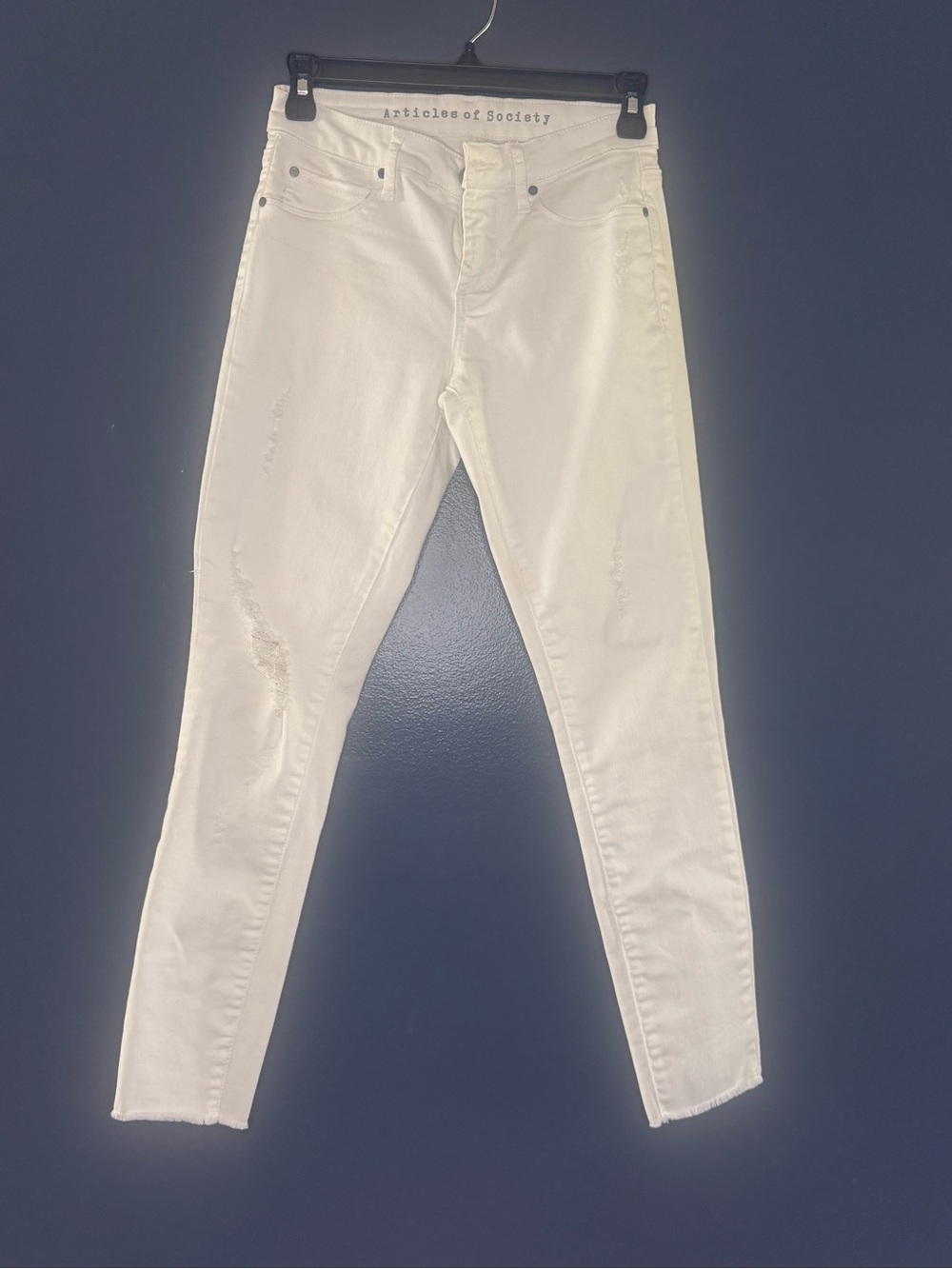 Articles of Society White High-Rise Skinny Jeans Woman’s Size 24 Slimming Nice